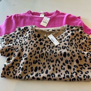 J Crew Cashmere Short Sleeve Sweater Bundle